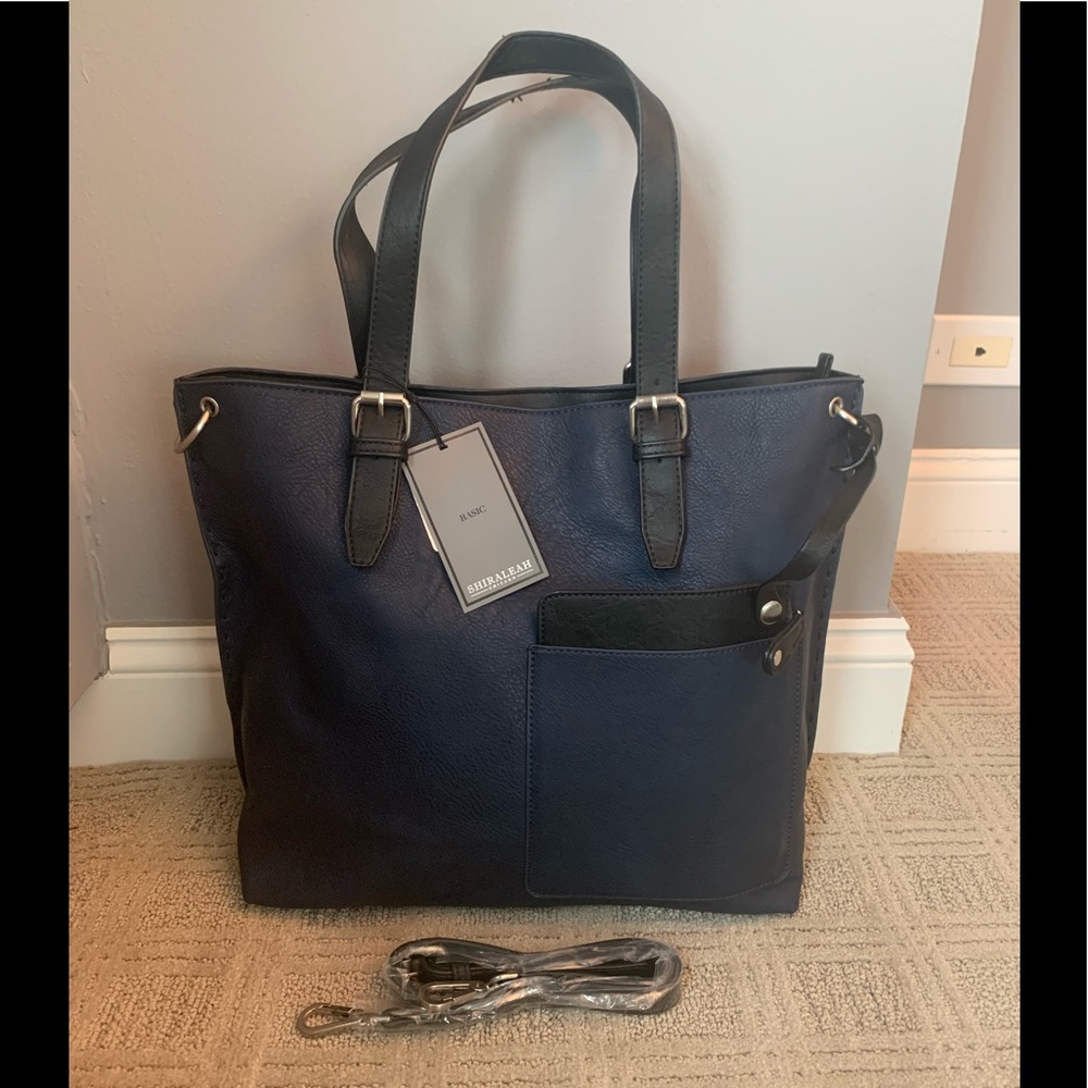 Shiraleah Chicago Tote- Navy